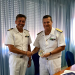 Il contrammiraglio Francesco Saverio Ferrara ha incontrato il comandante della Capitaneria di porto Gennaro Pappacena