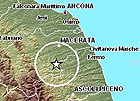 La zona epicentro di alcune scosse sismiche La zona epicentro di alcune scosse sismiche