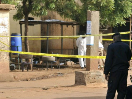 Una scena dell'attentato in Mali a Bamako