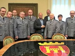Gendarmi delegazione polacca di Zywiec ad Ascoli Piceno