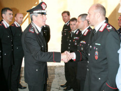 Salvatore Favarolo in visita ai Carabinieri di Senigallia