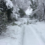 Impercorribile la strada per Monticelli, per la neve caduta abbondante