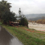 L'argine sud del torrente Tesino a Grottammare