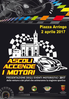 La locandina di "Ascoli accende i motori"