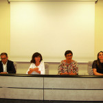Area di crisi del Piceno: presentati i progetti. Da sx, D'Erasmo, Bravi, Casini, Bora