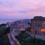 Grottammare vista dal paese alto, dal vecchio incasato, panorama