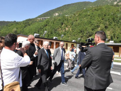 Visita del Presidente Mattarella ad alcune zone colpite dal terremoto del 2016