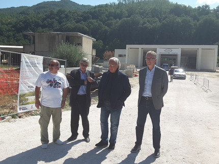 Della Valle in visita ad Arquata del Tronto