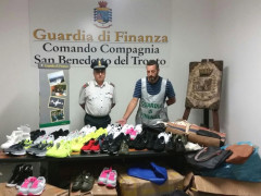 San Benedetto del Tronto: sequestrati oltre 600 articoli contraffatti da parte delle fiamme gialle