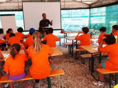 Un momento del campo scuola "Anch'io sono la Protezione Civile" a San Benedetto del Tronto