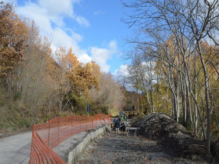 Interventi sulle strade attorno ad Arquata del Tronto