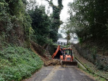 Lavori di ripulitura a Grottammare