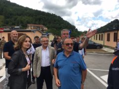 Delegazione dell'Unione Europea in visita ad Arquata del Tronto