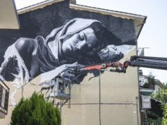 Murales realizzato dall'artista Gomez