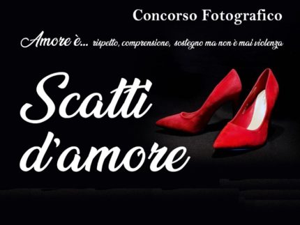 Locandina del concorso fotografico "Scatti d'amore"