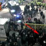 Lancio bomba carta durante contestazione dopo Ascoli-Frosinone