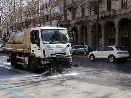 Sanificazione delle strade, igienizzazione, pulizia