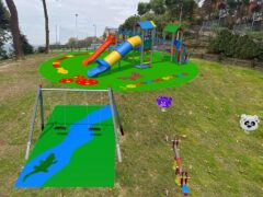 Rendering dei nuovi giochi per bambini a Monteprandone