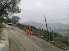 Lavori in via Spiagge a Monteprandone