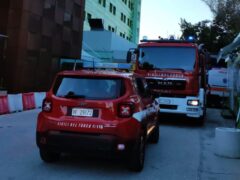 Incendio all'ospedale di San Benedetto