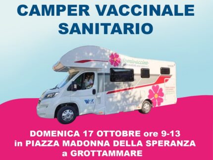 Camper vaccinale a Grottammare