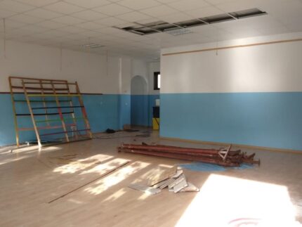 Lavori presso la scuola Battisti di Grottammare