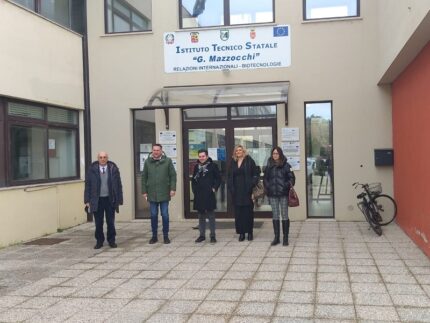 Visita del presidente provinciale Loggi all'istituto "Mazzocchi - Umberto I"