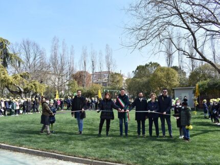 Inaugurazione dei giardini della scuola "Benedetto Croce" a Monteprandone