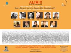 Locandina della mostra "Alta!!! artecontemporanea"