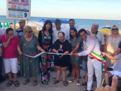 Spiaggia inclusiva inaugurata a Grottammare