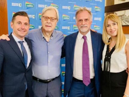 Marco Fioravanti, Vittorio Sgarbi, Massimo Garavaglia, Giorgia Latini