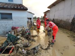 Volontari ANPAS in azione nelle zone colpite dall'alluvione