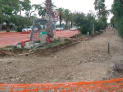 Cantiere sul lungomare di Grottammare