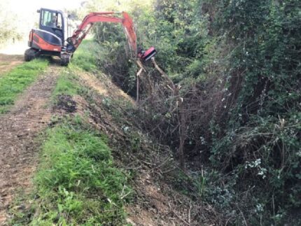 Pulizia dei fossi a Grottammare