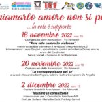 Locandina della rassegna "Chiamarlo amore non si può"