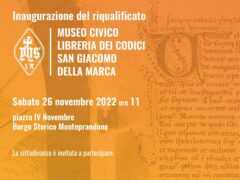 Riapertura del Museo Civico Libreria del Codici di San Giacomo della Marca