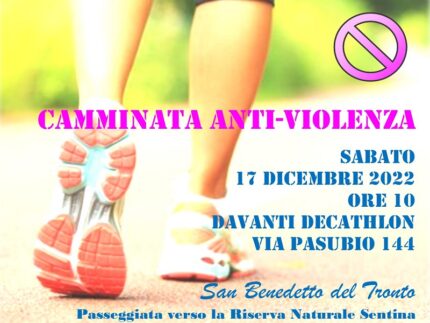 Camminata antiviolenza a San Benedetto