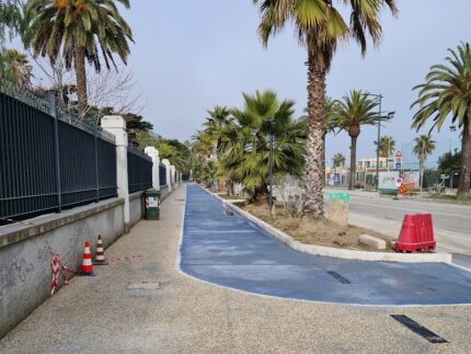 Lavori terminati sul lungomare ovest di Grottammare