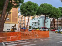 Lavori per la realizzazione della Bici-stazione a Grottammare