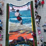 Infiorata realizzata a Salou, in Spagna