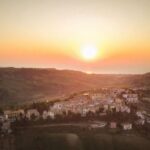 Panorama di Monteprandone all'alba