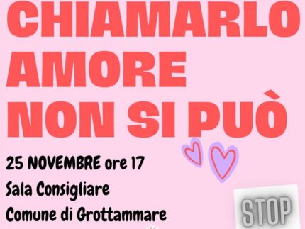 Locandina della 5° edizione di "Chiamarlo amore non si può"