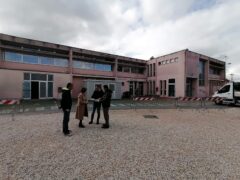 Cantiere della scuola "Dalla Chiesa" a Monteprandone