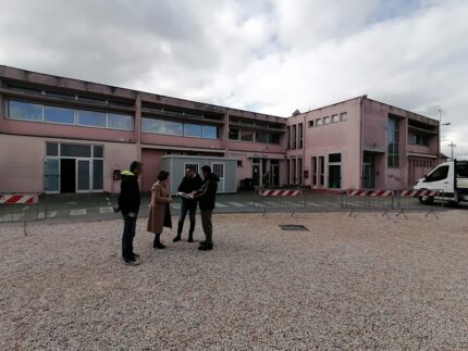 Cantiere della scuola "Dalla Chiesa" a Monteprandone