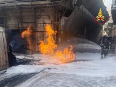 Incendio ad Ascoli
