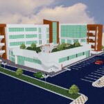 Rendering del nuovo liceo Trebbiani di Ascoli