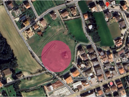 Localizzazione del nuovo asilo comunale a Centobuchi