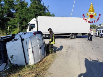 Incidente nella zona industriale di Ascoli