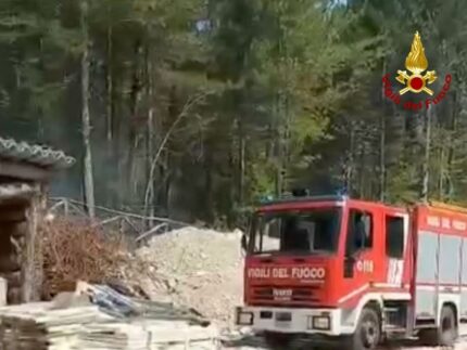 Incendio ad Arquata del Tronto