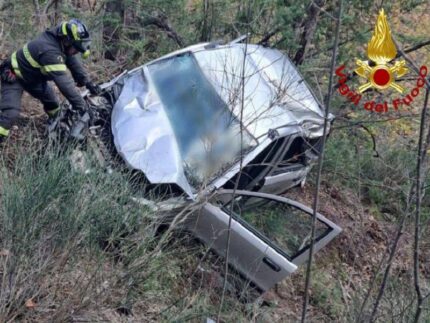Incidente stradale a Cervara, frazione di Ascoli